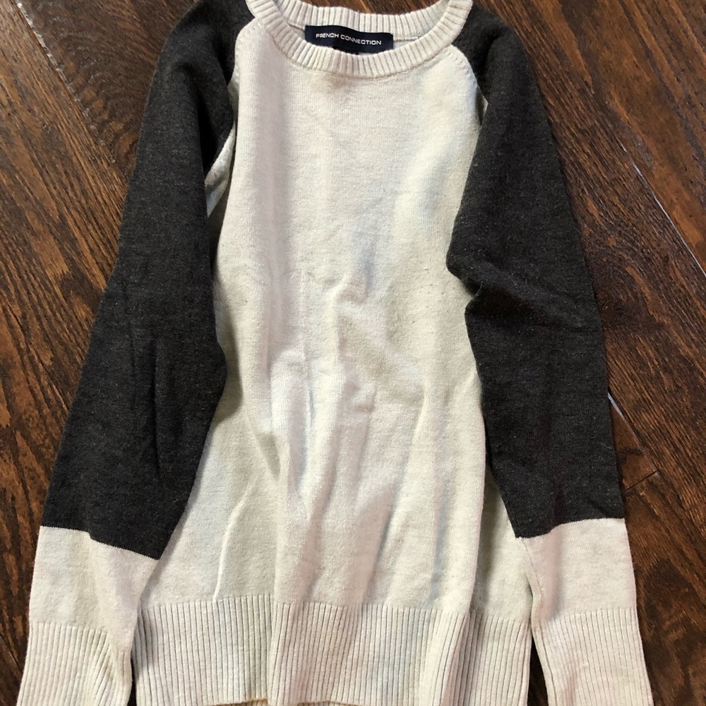 light grey sweater